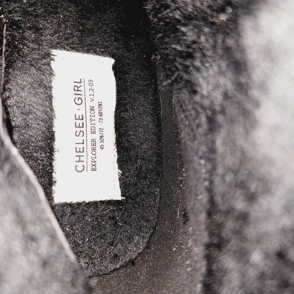 Chelsee Girl Black Knee High Wedge Heel 9 - Picture 6 of 15